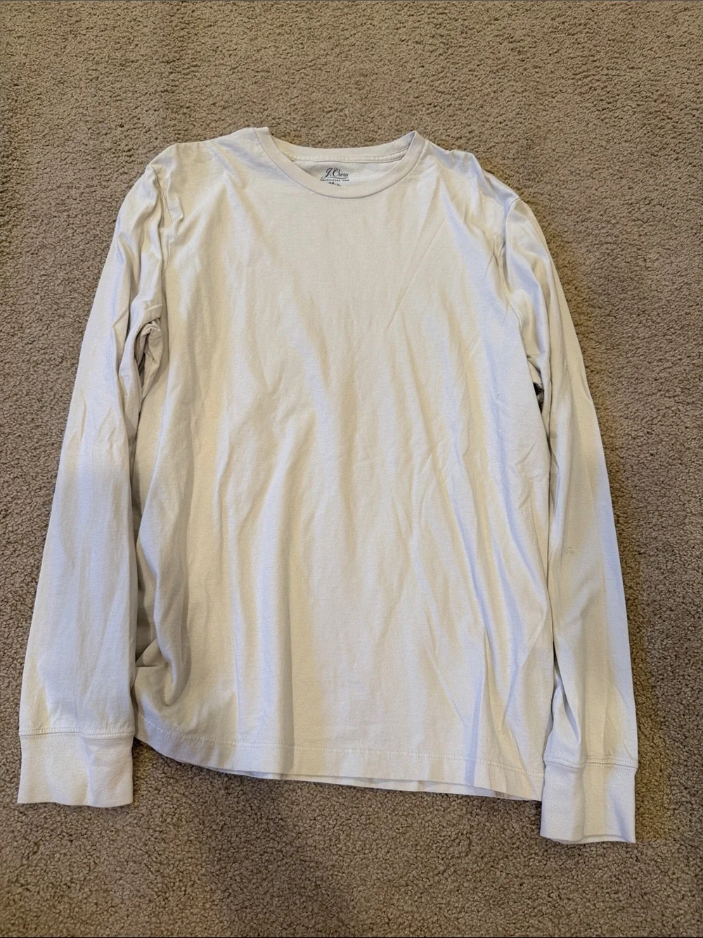 J. Crew Long-Sleeve Crewneck Shirt - Off-White